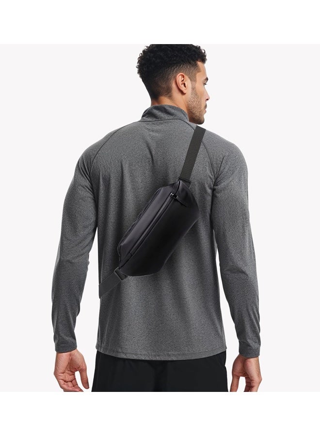 حقيبة كتف رجالية، حقيبة رياضية كاجوال، حقيبة خصر للجري للنساء والرجال، حقيبة خصر متقاطعة - Image 3