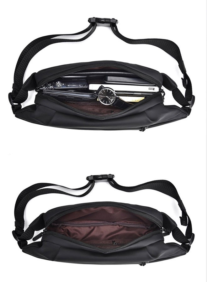 حقيبة كتف رجالية، حقيبة رياضية كاجوال، حقيبة خصر للجري للنساء والرجال، حقيبة خصر متقاطعة - Image 5