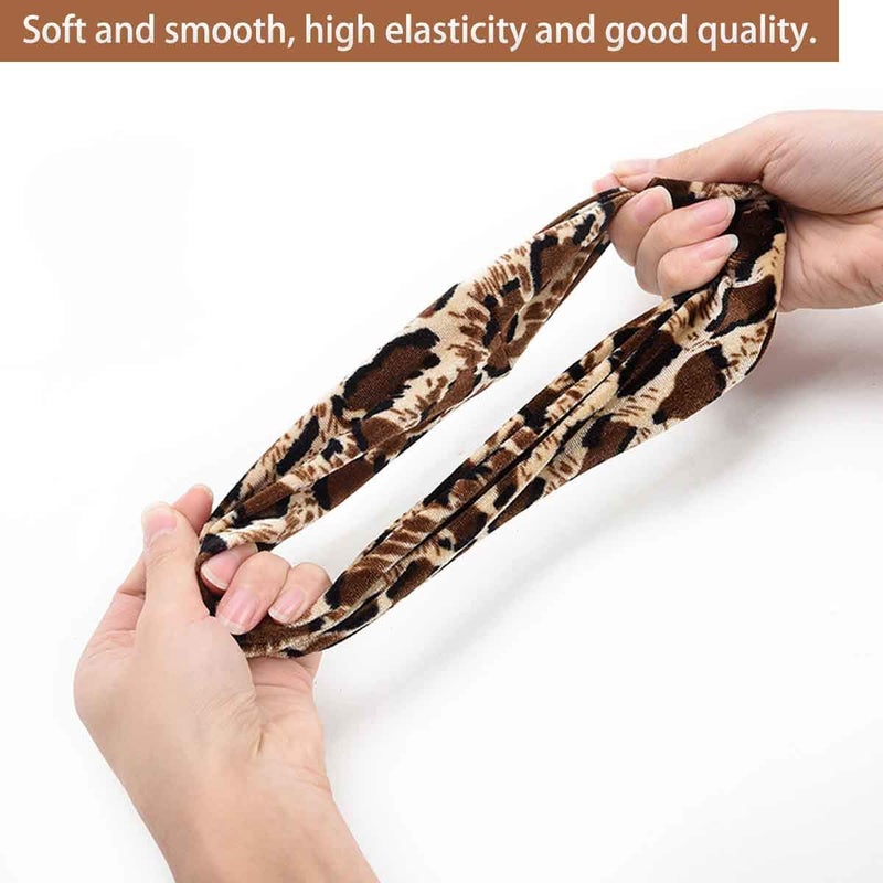 TUICARE 6 PCS Hair Scrunchies for Women - Leopard & Cheetah Print, Velvet, Large, 3 Styles, Hair Ties for Thick Hair, Hair Accessories, 6 Count - Image 4