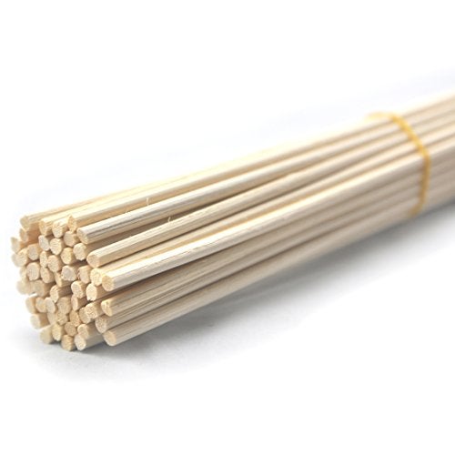 Ougual 50 Pieces Rattan Reed Diffuser Replacement Refill Sticks (12" x4mm, Natural Color) - Image 1