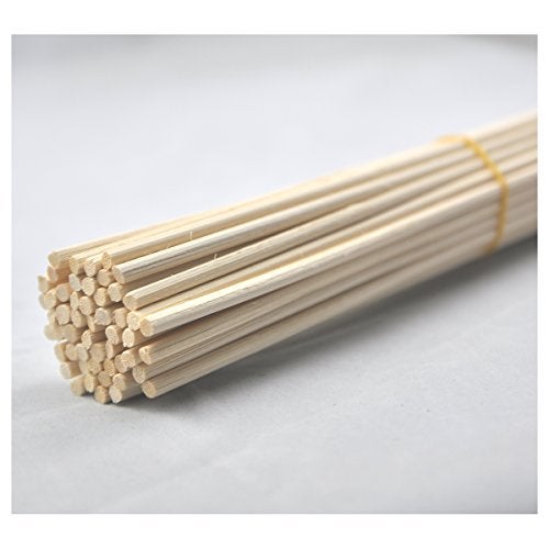 Ougual 50 Pieces Rattan Reed Diffuser Replacement Refill Sticks (12" x4mm, Natural Color) - Image 2