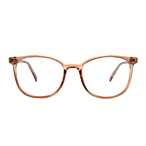 FONHCOO Blue Light Blocking Glasses Fashion Round TR90 Frame Transparent Eyewear Anti UV Blu-Ray Computer Glasses for Women Men - Image 3