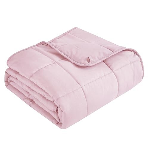 Topcee Weighted Blanket 7lbs 40x60 Cooling Breathable Heavy Blanket Microfiber Material with Glass Beads Small Blanket for Adults AllSeason Summer Fall Winter Soft Thick Comfort