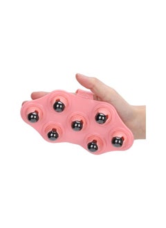 Palm Shaped Massage Glove, Manual Glove Massager with 7 360-degree Magnetic Roller Balls, Hand Held Deep Tissue Manual Massager for Full Body Massage