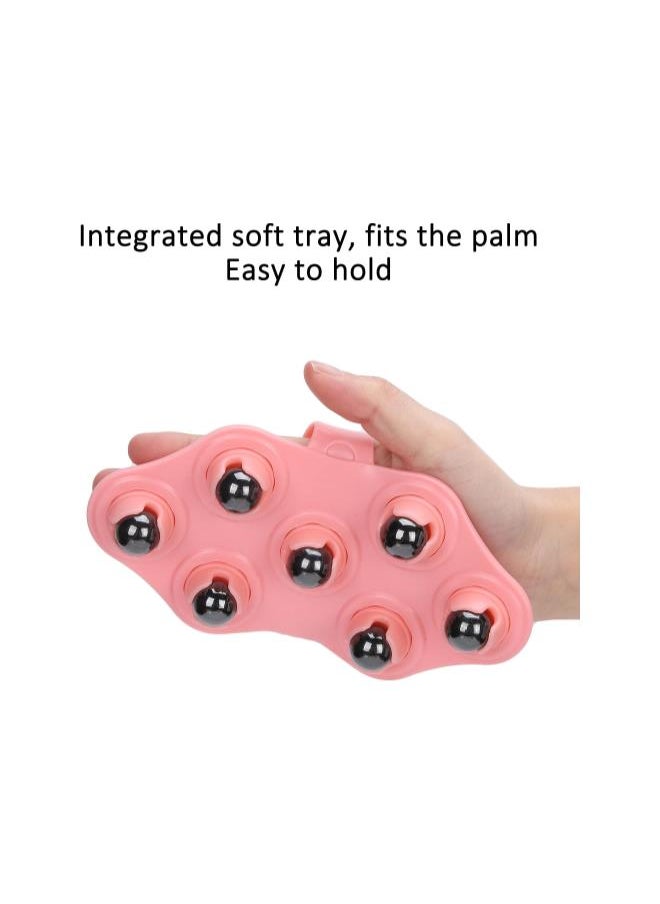 Generic - Palm Shaped Massage Glove, Manual Glove Massager with 7 360-degree Magnetic Roller Balls, Hand Held Deep Tissue Manual Massager for Full Body Massage - Image 1