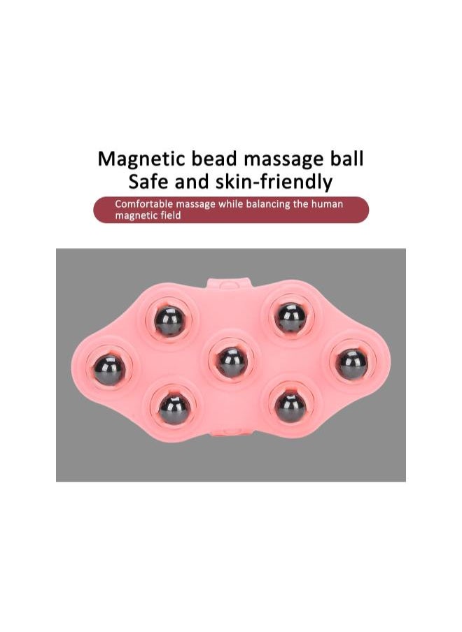 Generic - Palm Shaped Massage Glove, Manual Glove Massager with 7 360-degree Magnetic Roller Balls, Hand Held Deep Tissue Manual Massager for Full Body Massage - Image 1