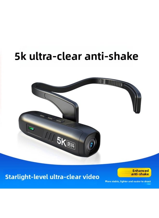 Generic Head Camera 5K HD Ear-hanging Recorder Motorcycle Riding Outdoor Live Video Recorder Sports Camera-Body Color:5k Ultra-clear Enhanced Anti-shake-package Four  - Image 2