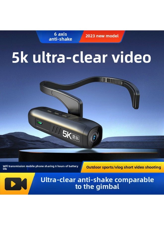 Generic Head Camera 5K HD Ear-hanging Recorder Motorcycle Riding Outdoor Live Video Recorder Sports Camera-Body Color:5k Ultra-clear Enhanced Anti-shake-package Four  - Image 3