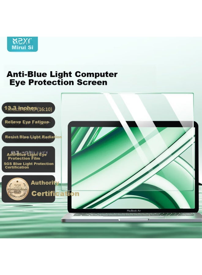 Mryc Blue Light Blocking Screen Protector For Desktop And Laptop, Anti-Glare Radiation Protection Film, Eye Protection Blue Light Filter, Acrylic Hanging 13.3 Inch 16:10 Screen Guard - Image 1