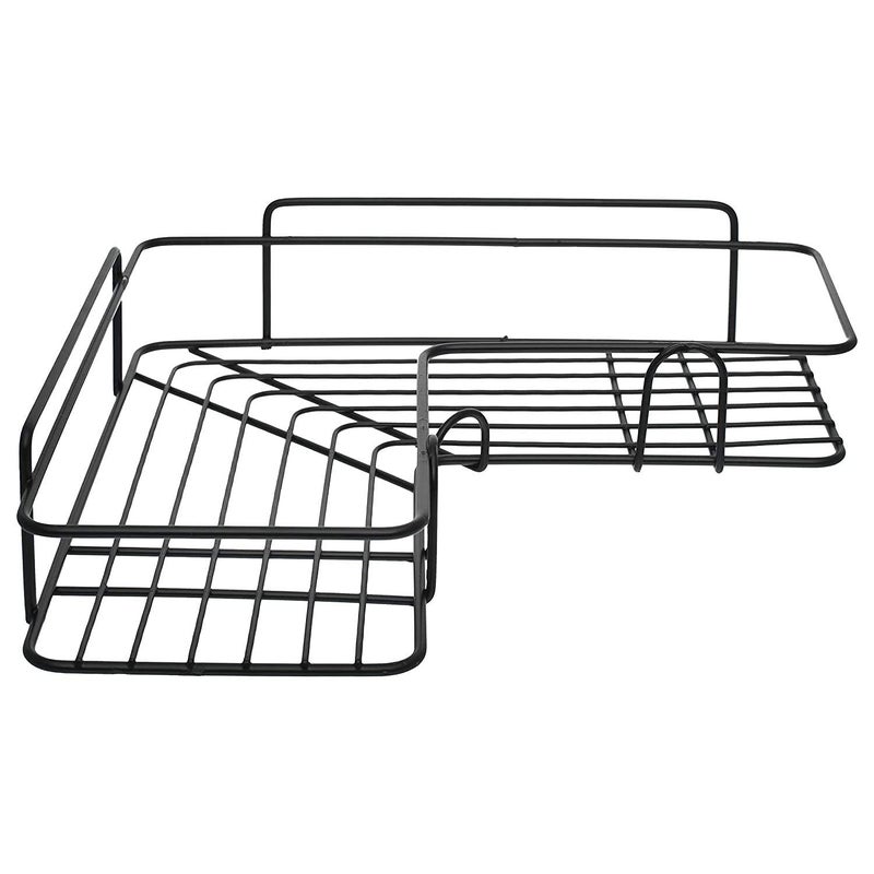 WOX MOX WOX MOX Adhesive Stainless Steel Bathroom Corner Shelf Shelf Organizer Storage Shower Caddy Rack for Bathroom Living Room and Kitchen  - Image 5