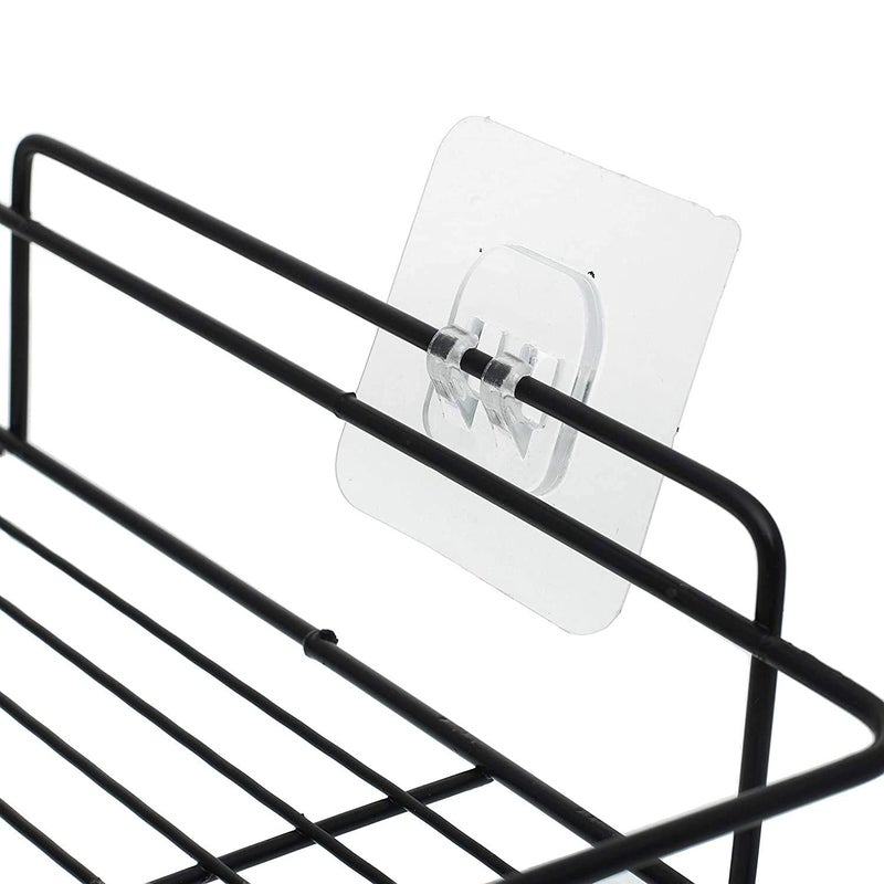 WOX MOX WOX MOX Adhesive Stainless Steel Bathroom Corner Shelf Shelf Organizer Storage Shower Caddy Rack for Bathroom Living Room and Kitchen  - Image 4