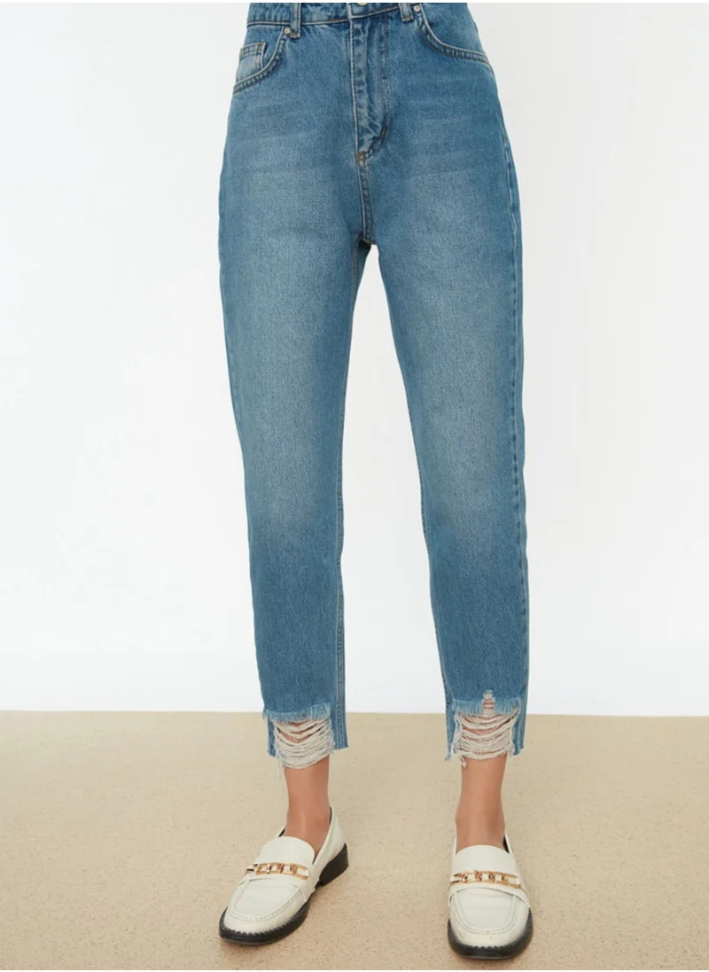 trendyol High Waist Straight Jeans