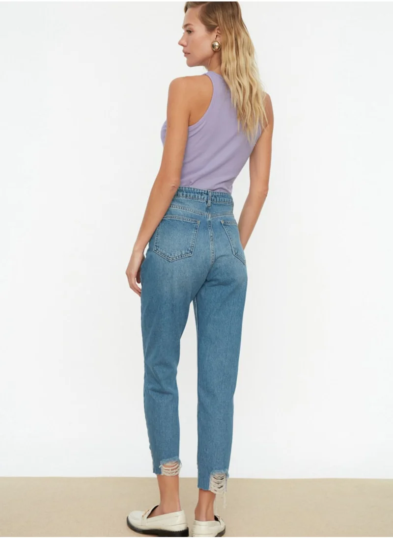 trendyol High Waist Straight Jeans