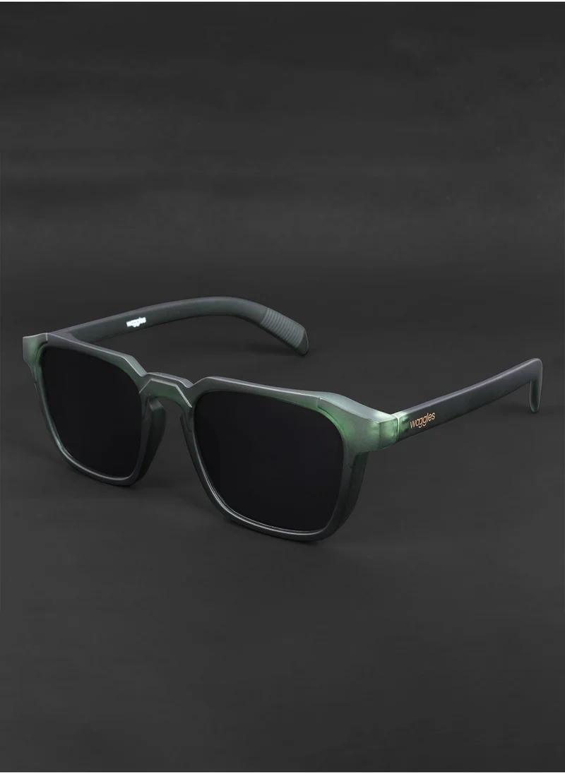 Woggles Uv-Protected Green Square Sunglasses