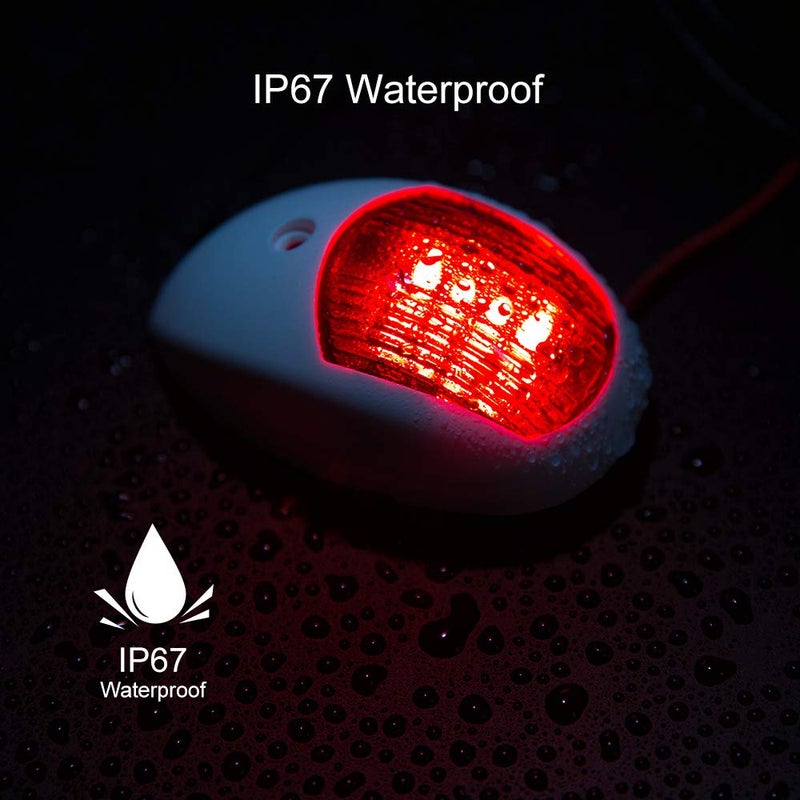 Sebnux Boat Navigation Light, Marine Navigation Lights, Bow Light for Boats Led. Ideal for Pontoon and Small Boat (White) - Image 3