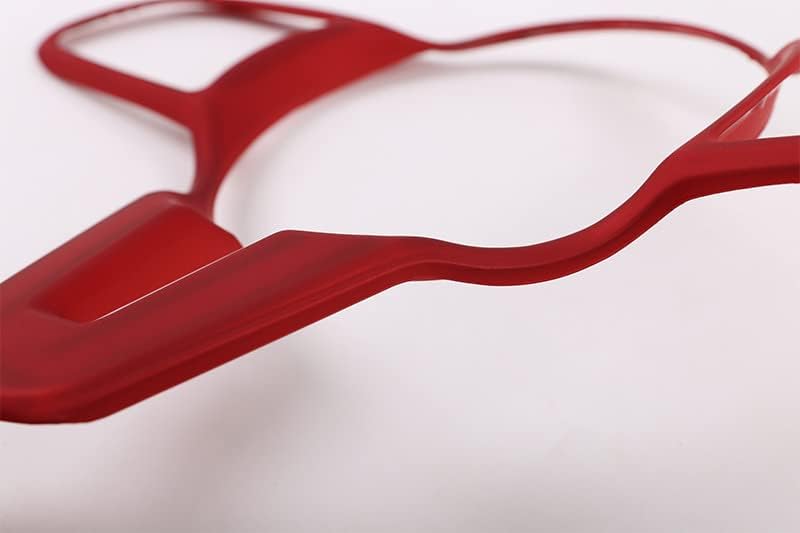 QASULER Matte Red Steering Wheel Button Trim Frame for Mercedes-Benz - Image 3