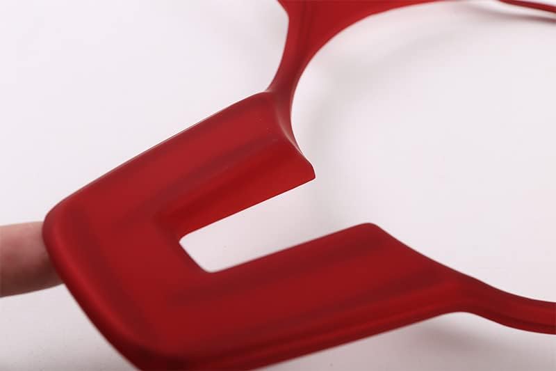 QASULER Matte Red Steering Wheel Button Trim Frame for Mercedes-Benz - Image 2