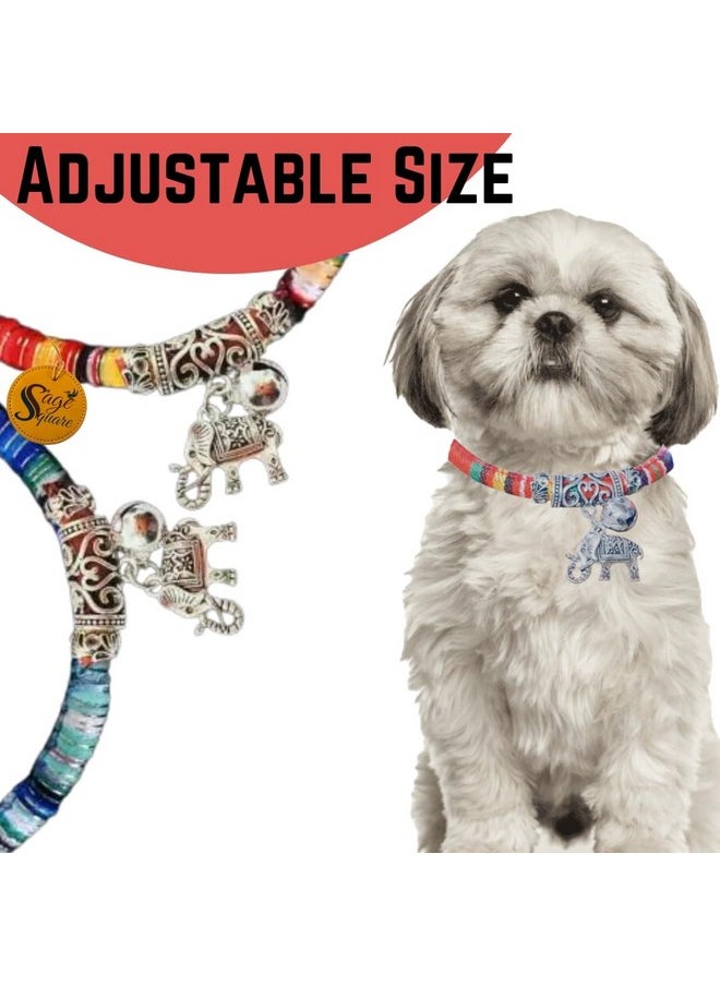 Sage Square Elegant Dog Necklace With Stylish Pendant For Your Fashion-Forward Pet, Antique Pendant Necklace For A Touch Of Vintage Elegance And Charm, Trendy Accessories And Fashionable Looks (Large)  - Image 5