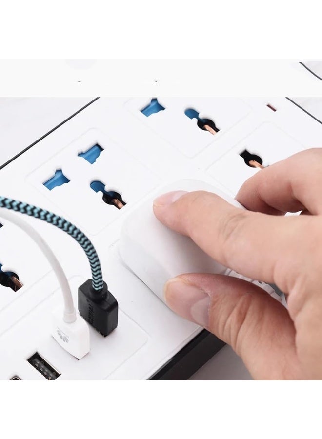 OasisLink Universal Extension Socket | 2 Meter Wire | 6 AC Outlets | 3 USB Ports | 1 USB-C Port | UK Plug 3 Pin Socket Outlet | Surge Protector Power Strip for Home, Office, and Electronics (Black) - Image 4