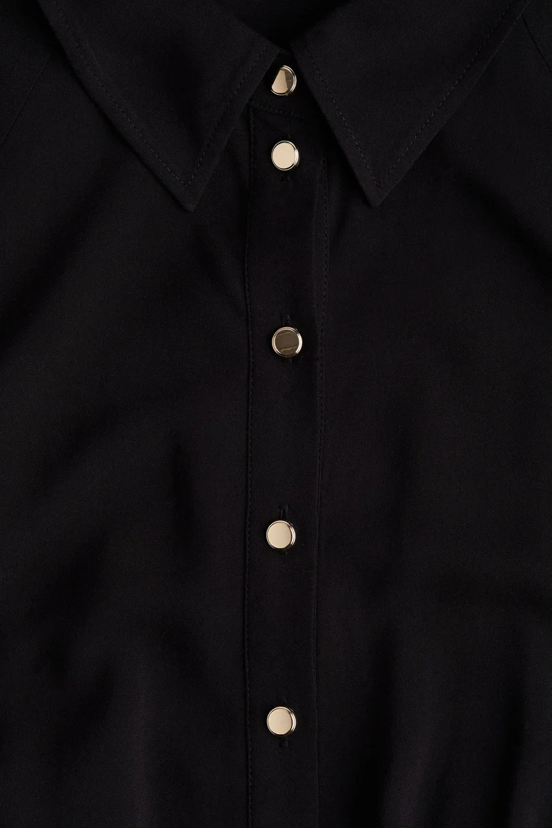 اتش اند ام Tie-belt shirt dress