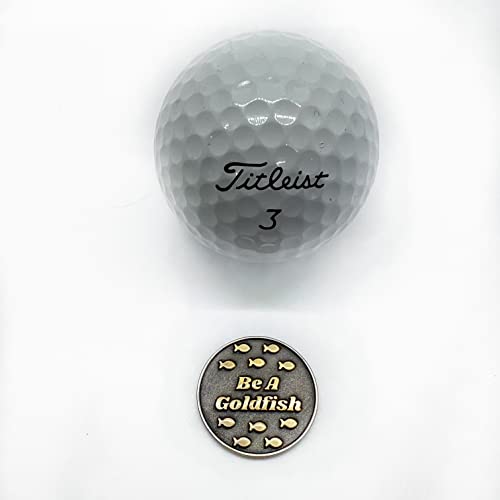 Full Metal Markers Be a Goldfish Magnetic Metal Golf Ball Marker with Hat Clip for Men and Women - Unique Marker for Putting Green - Golf Accessories - 1 Ball Marker + 1 Hat Clip - Image 3