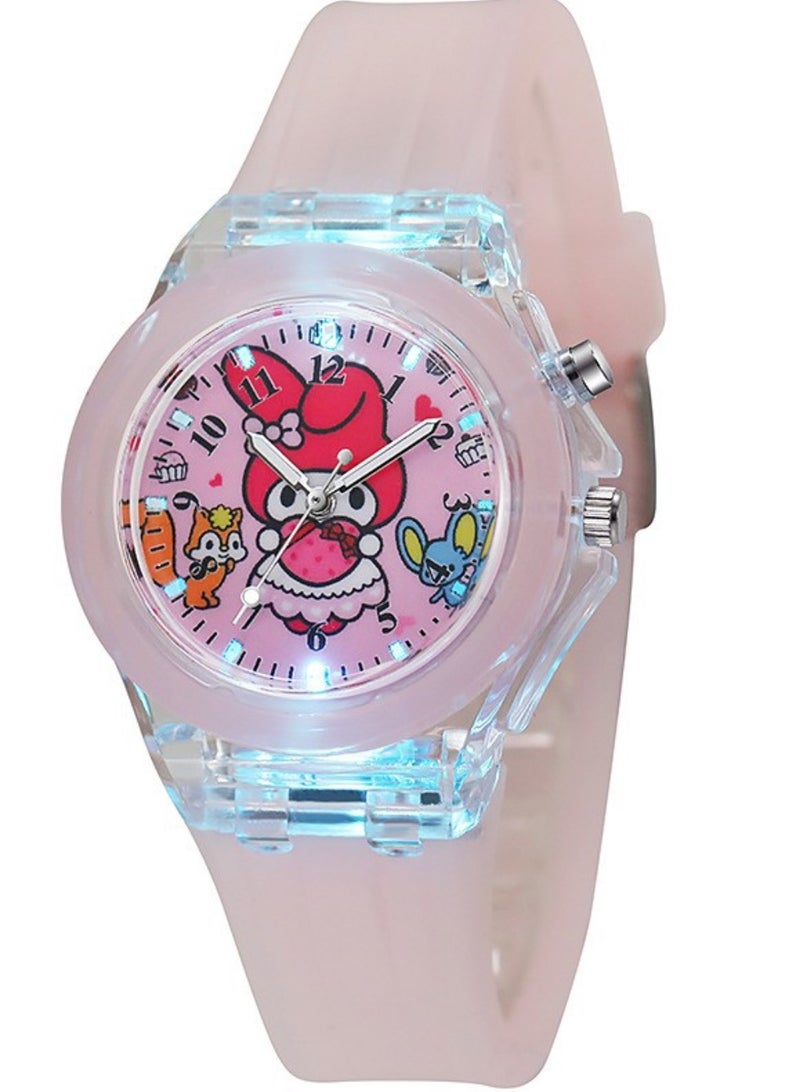 4 Kids  Watch Bracelet Luminous with 3D Cartoon Silicone Children Toddler Wrist Watch  Little Child Toys for Girls Kids Time Teaching Easy to Read Time Clearly at Night - Image 5