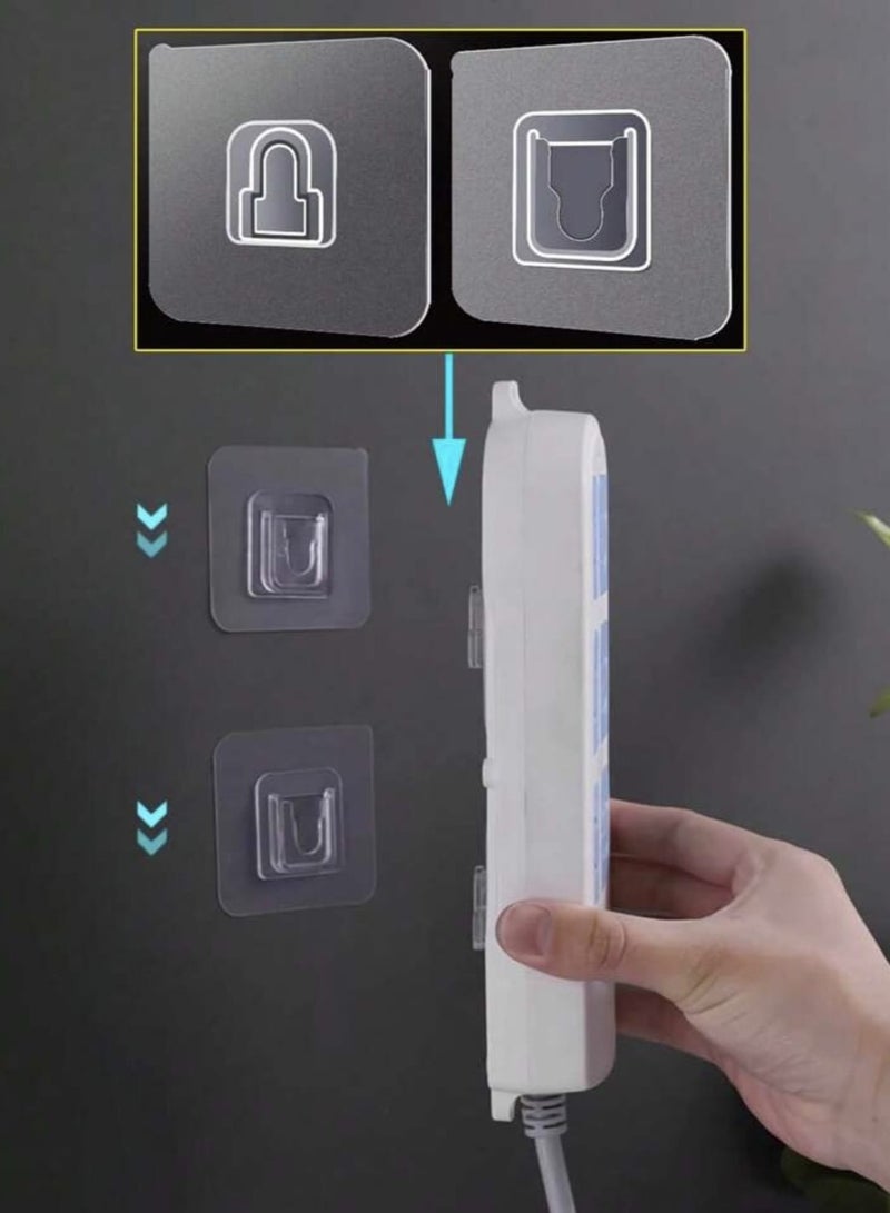 5 Pairs Multi-purpose Double Sided Wall Adhesive Tape, Strong Wall Adhesive for Electrical Plug, Router, Storage, etc. - Image 2