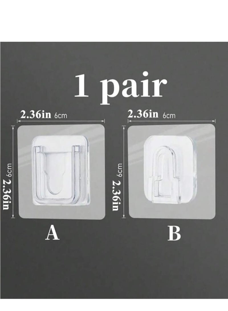 5 Pairs Multi-purpose Double Sided Wall Adhesive Tape, Strong Wall Adhesive for Electrical Plug, Router, Storage, etc. - Image 5