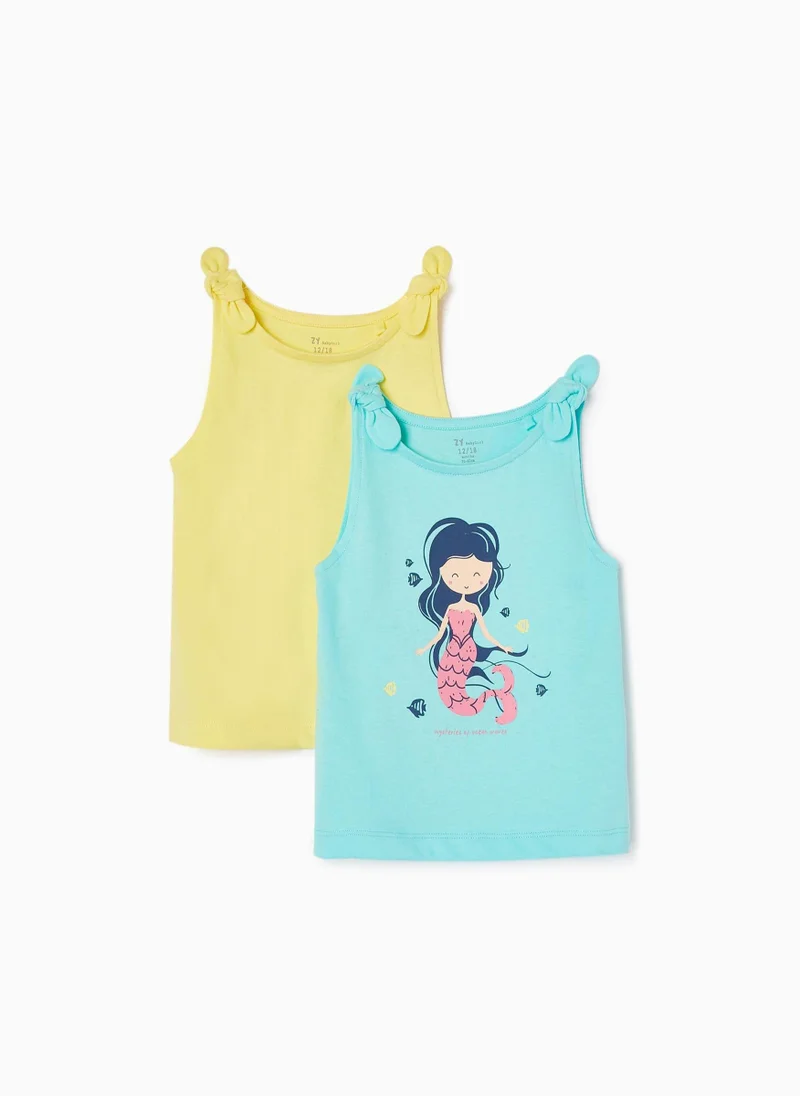 Zippy Pack 2 Cotton T-shirts for Baby Girls 'Mermaid'