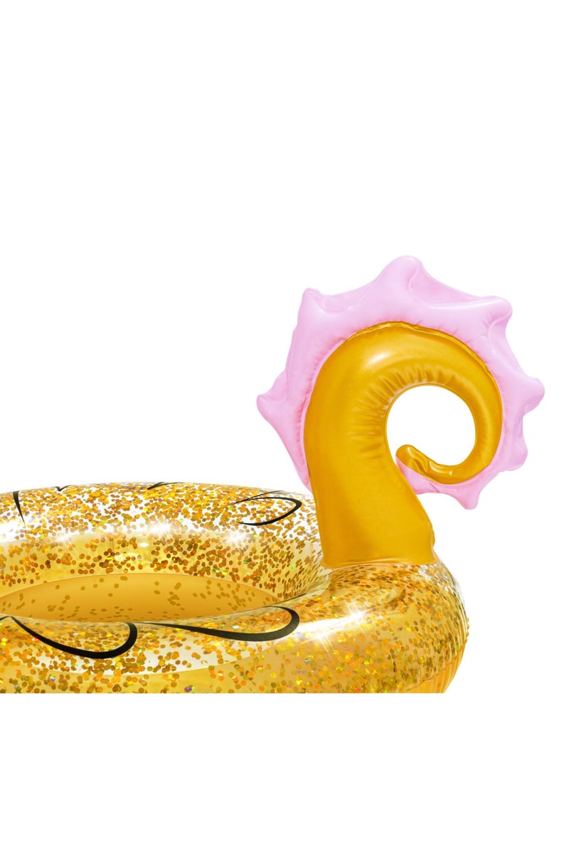 Bestway Glitter Seahorse Swim Ring Float  | Inflatable Ride-on | Pool Float | Summer Water Toy | Pool & Beach Toy - Image 4