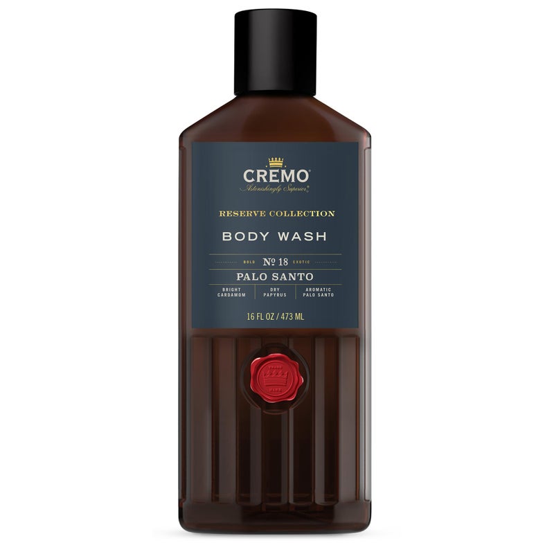 Cremo Men's Italian Bergamot & Palo Santo Body Washes Bundle, Notes of Italian Bergamot, Neroli Blossom, Fresh Vetiver, Bright Cardamom, Dry Papyrus and Aromatic Palo Santo, 2 x 16 Fl Oz - Image 5