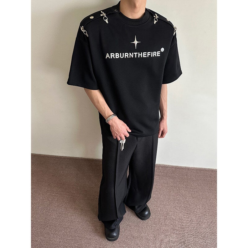 Special 555 No Price Difference New Summer Trend Design Versatile Short Sleeve T-Shirt - Ht10218 Hong Kong Style Interior - Image 4