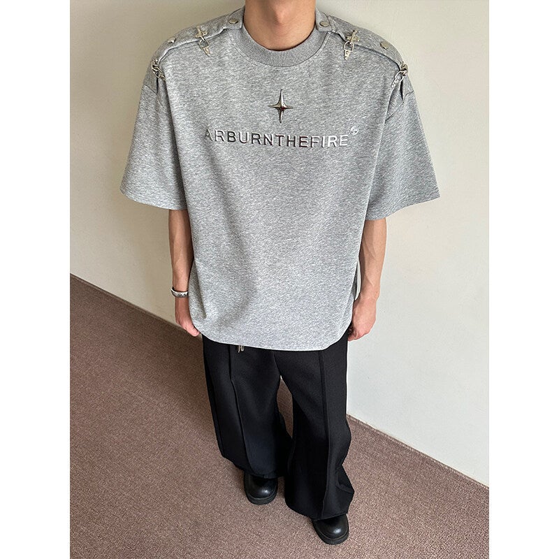 Special 555 No Price Difference New Summer Trend Design Versatile Short Sleeve T-Shirt - Ht10218 Hong Kong Style Interior - Image 3