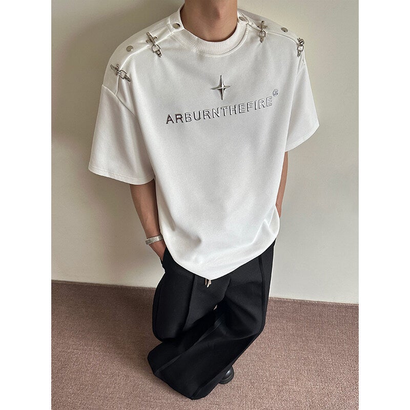 Special 555 No Price Difference New Summer Trend Design Versatile Short Sleeve T-Shirt - Ht10218 Hong Kong Style Interior - Image 5