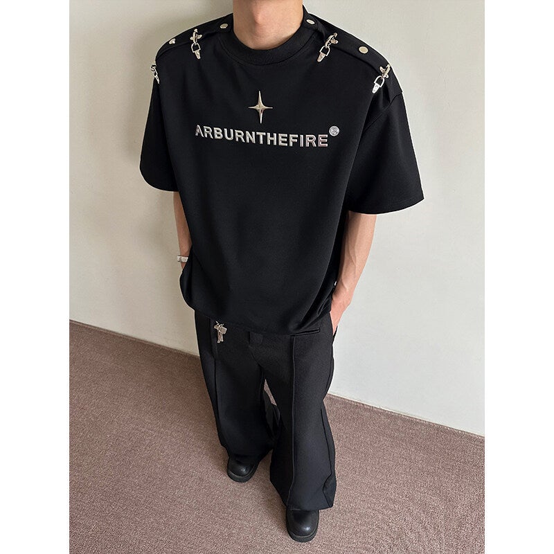 Special 555 No Price Difference New Summer Trend Design Versatile Short Sleeve T-Shirt - Ht10218 Hong Kong Style Interior - Image 2