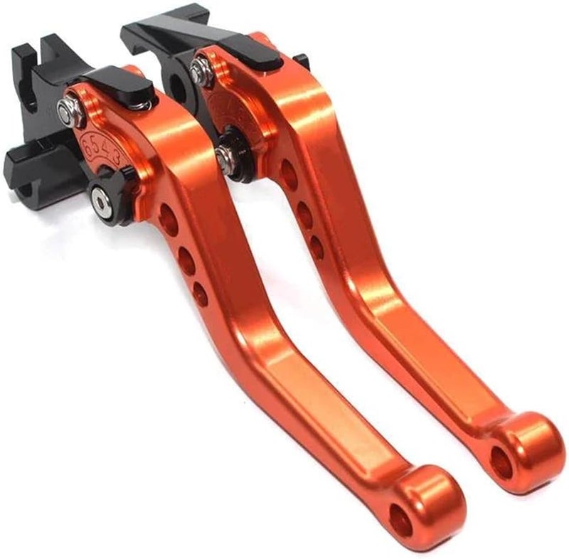 Adjustable Motorcycle Brake Clutch Levers For ADV 350 2021 2022 Orange - Image 2