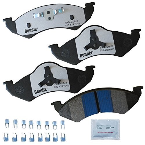 Bendix Fleet Metlok MKD820FM Semi-Metallic Front Brake Pads for Dodge Dakota 2002-2000, Durango 2002-2000 - Image 1
