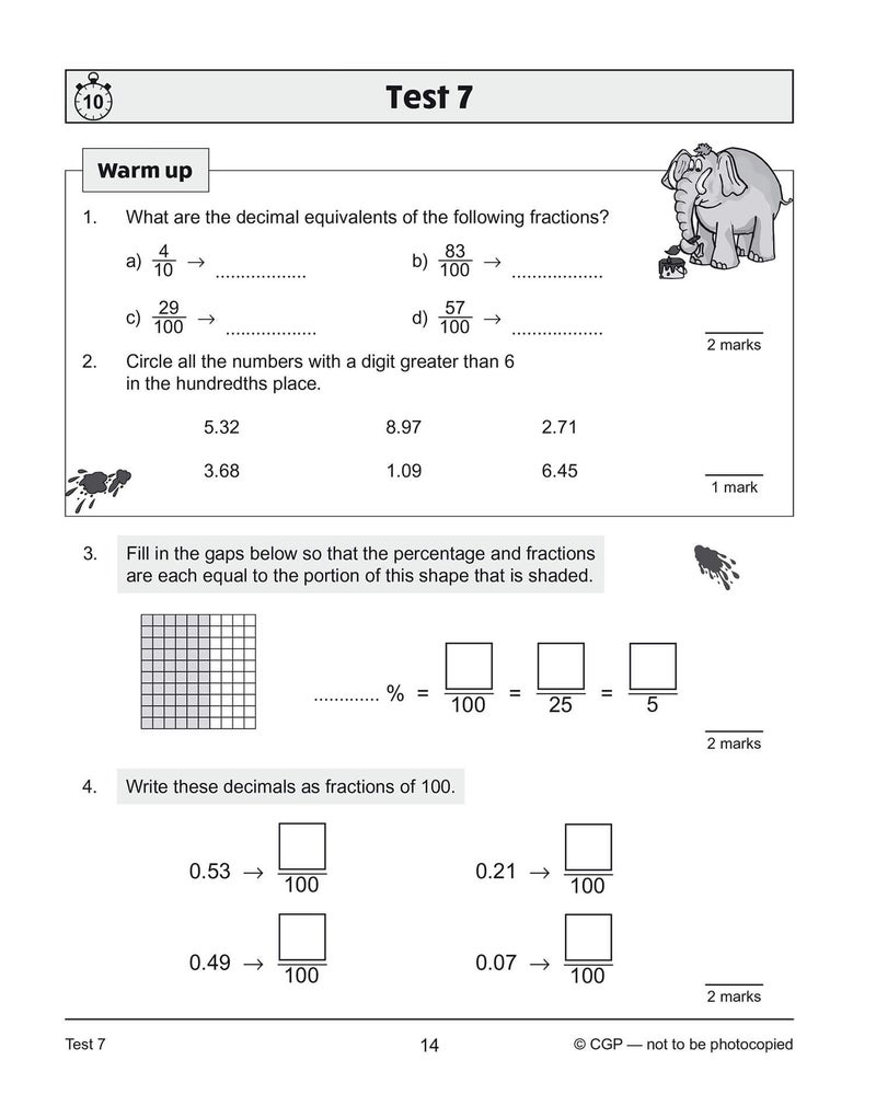 New Ks2 Maths 10Minute Tests Fractions Decimals And Percentages Year 5 Perfect For Catching Up A - Image 4