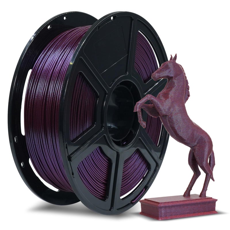 FLASHFORGE PLA Filament 175mm 002mm Marsala Color Changeable 3D Printer Filament 1kg 22lbs Chameleon 3D Printing Filament Changing Colors with Light and Angle