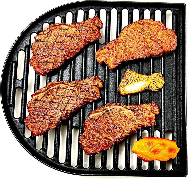 Direct Store شبكات شواء من الحديد الزهر DC126 لأفران Coleman Roadtrip Swaptop Grills LX LXE LXX، شبكات شواء غير لاصقة، عبوة تحتوي على 2 قطعة - Image 5