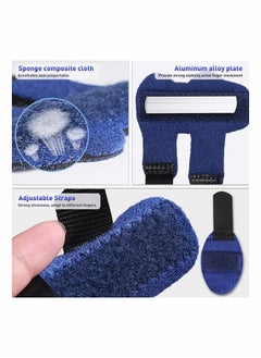 Y&D Finger Splint, Set of 2 Trigger Brace with 10 Nylon Sleeves for Pain Relief and Sport Injuries, Swelling Tendon Release Relieving Stiffness Sprained Knuckles (Blue)  - Image 3