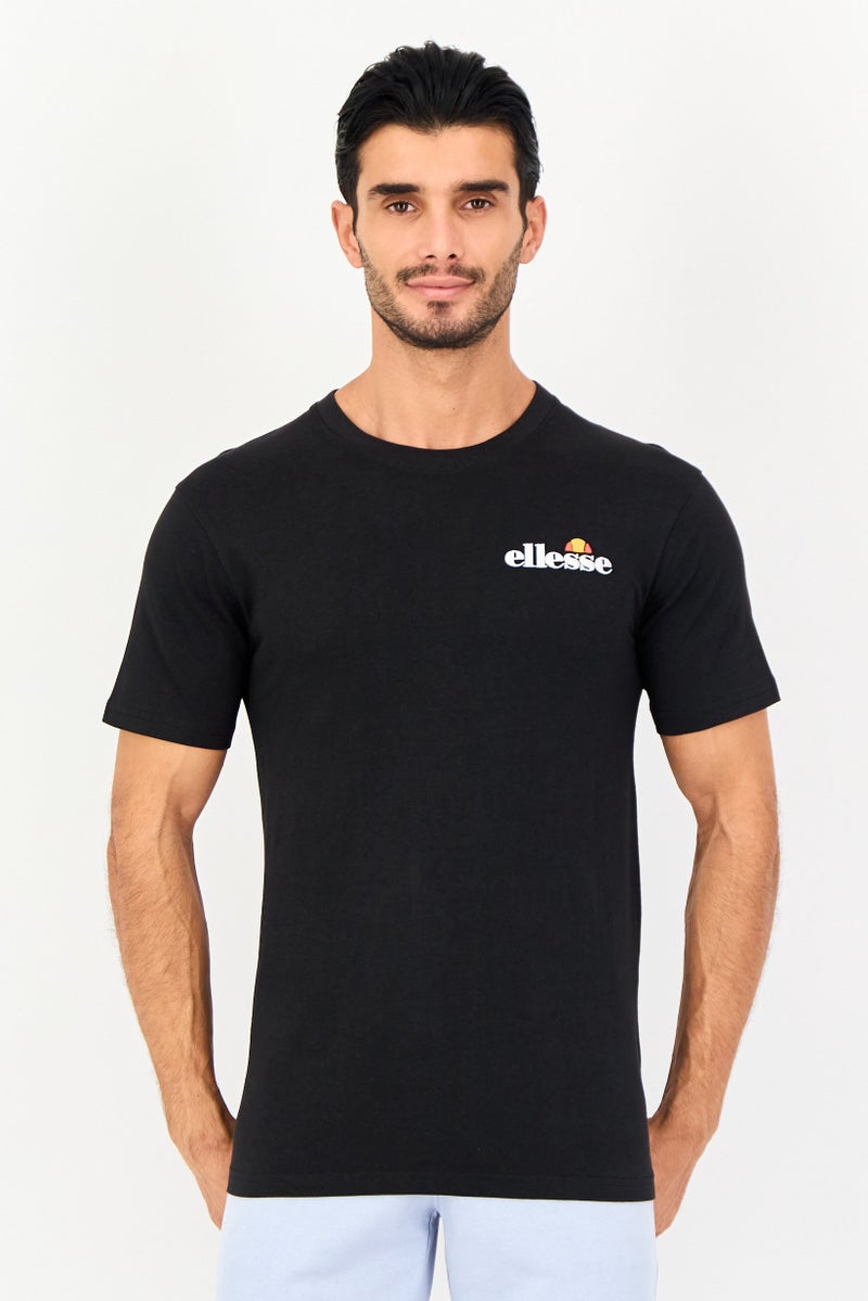 Ellesse Men Sportswear Fit Short Sleeve Outdoor T-Shirt, Black - Image 1