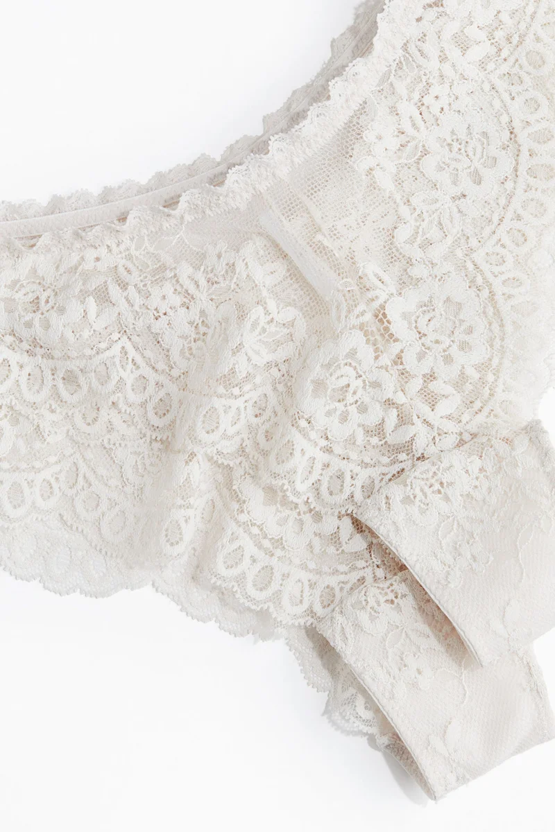 H&M 2-pack lace Brazilian briefs