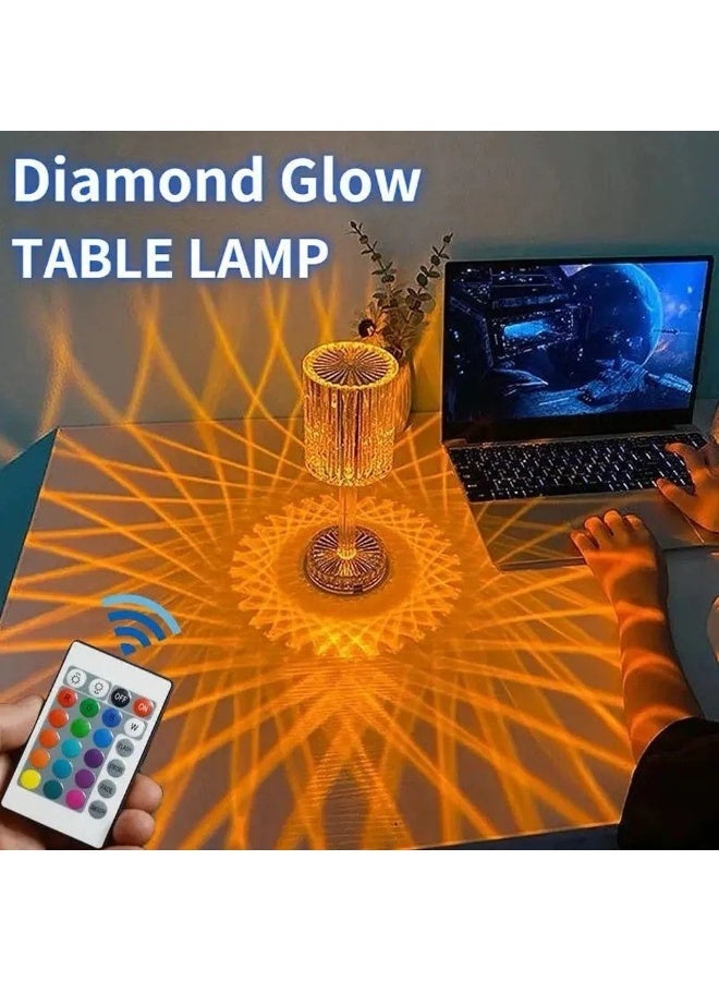 سونيك أباجورة اكريلك كرستال LED تعمل باللمس بثلاث اضاءات مختلفة مع امكانية التحكم في سطوعها - Image 2