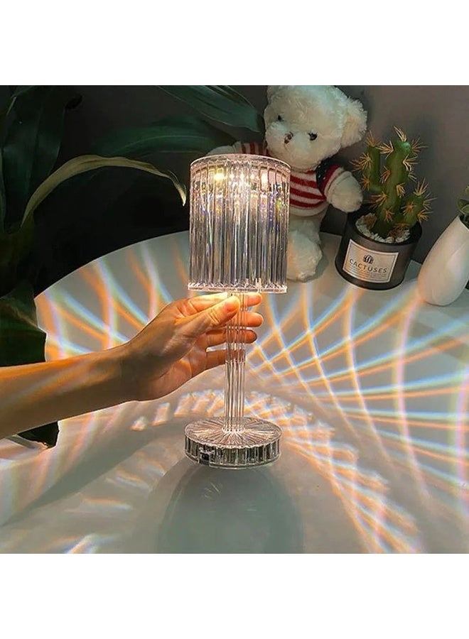 سونيك أباجورة اكريلك كرستال LED تعمل باللمس بثلاث اضاءات مختلفة مع امكانية التحكم في سطوعها - Image 4