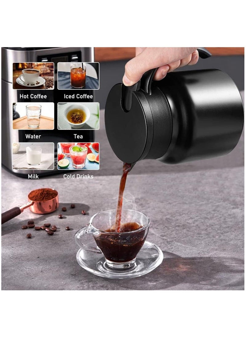 Arabest - Thermal Coffee Carafe 28Oz Coffee Carafes Tea Pot For Keeping Hot Stainless Steel coffee Double Walled Vacuum Thermal Carafe Insulated Coffee Dispenser with Removable Tea Infuser - Image 1