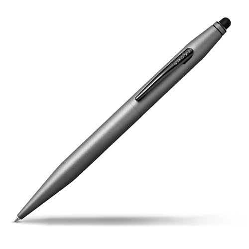 Cross Tech 2 Titanium Gray Ballpoint Pen – Refillable, Medium Point, Black Ink, Premium Gift Box - Image 1