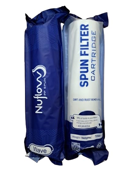 VOZ AQUA Voz Aqua Nuflow Premium Heavy Quality PP Spun Filter Higher Shelf Life Water Filter Cartridge PRE Filter for Water Purifier 10 INCH5MICRON Pack of 5 - Image 1