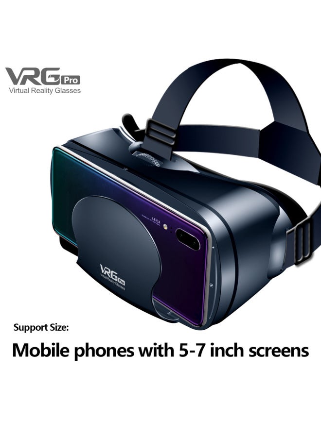 3d Helmet Virtual Reality Vr Glasses For 5-7' Mobile-Color:Vrgpro Black With Label - Image 1