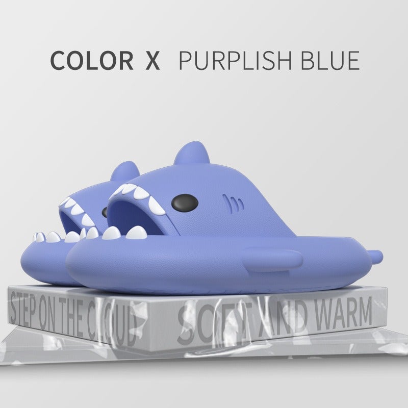 Shark Slippers Summer Adult Couple Sandals Funny Non-Slip Cartoon Casual Wear